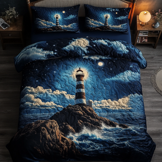 Harbor Glow 3-Piece Quilted Bedding Set - Single (59" x 70")
