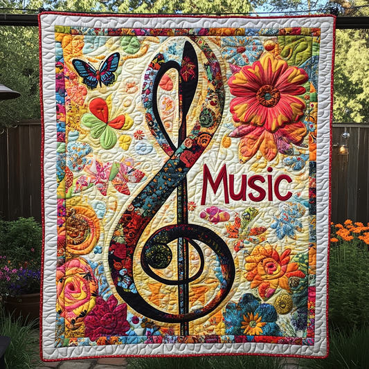 Harmony Waves Quilted Blanket - Throw (55" x 60")