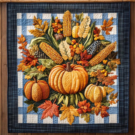 Harvest Bounty Quilted Blanket - Throw (55" x 60")
