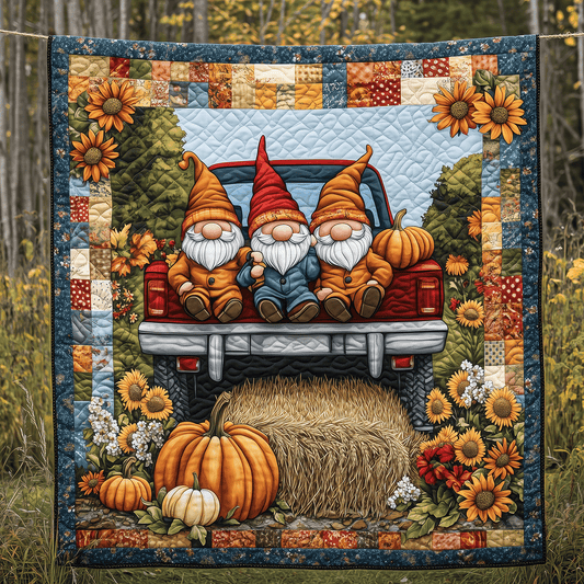 Harvest Festival Quilted Blanket - Throw (55" x 60")