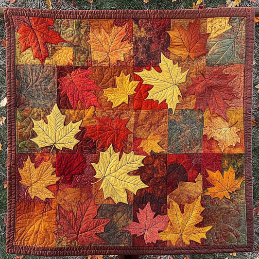 Harvest Hues Harmony Quilted Blanket - Throw (55" x 60")