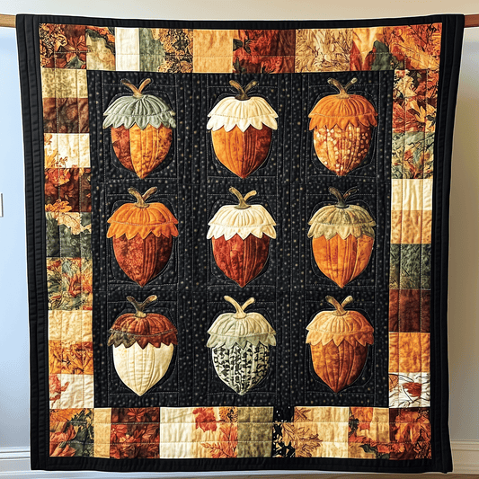 Harvest Hues Quilted Blanket - Throw (55" x 60")