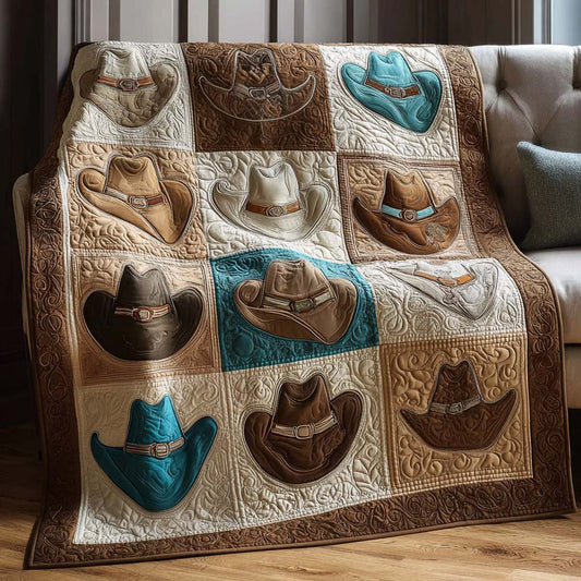 Hat Patches Quilted Blanket - Baby (30" x 40") - Pack 1