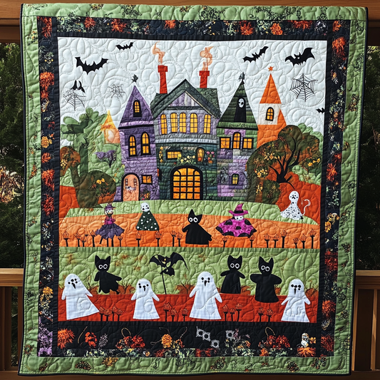 Haunted Mansion Quilted Blanket - Throw (55" x 60")