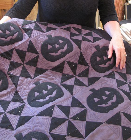 Haunted House Halloween Quilted Blanket - Throw (55" x 60")
