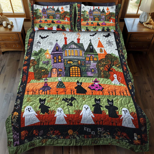 Haunted Mansion 3-Piece Quilted Bedding Set - Single (59" x 70")