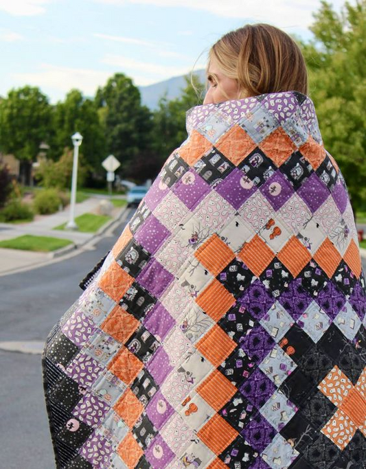 Haunted Night Quilted Blanket - Throw (55" x 60")