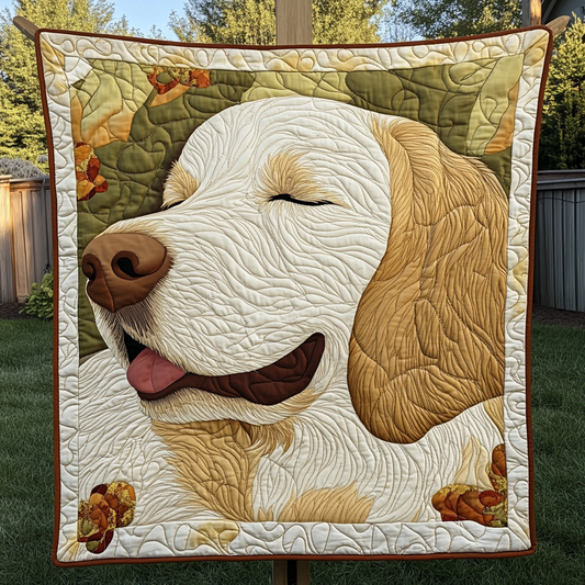 Hearty Gold Quilted Blanket - Throw (55" x 60")