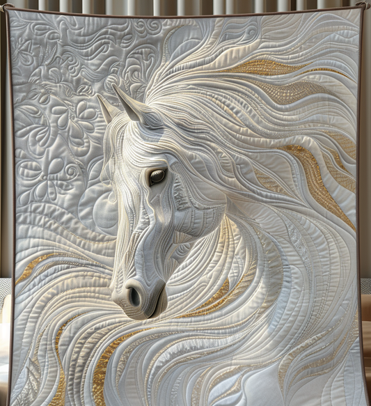 Heaven Horse Quilted Blanket - Throw (55" x 60")
