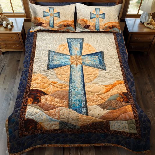 Heaven Light 3-Piece Quilted Bedding Set - Single (59" x 70")