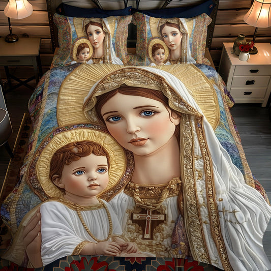 Heavenly Light 3-Piece Quilted Bedding Set - Single (59" x 70")