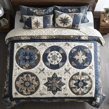 Single (59'' x 70'') /Heirloom Thread 3-Piece Quilted Bedding Set