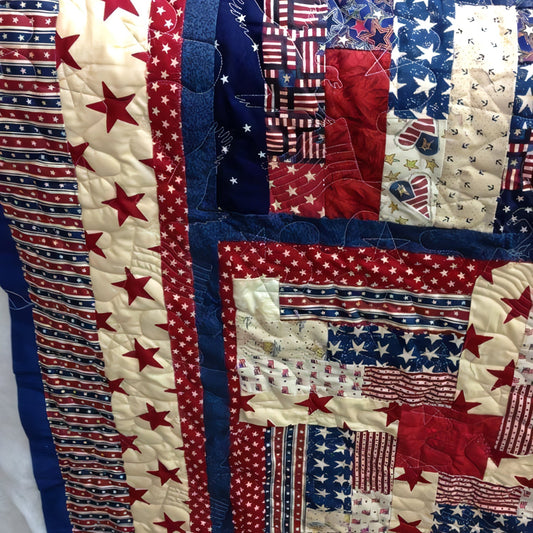 Heritage Patchwork Quilted Blanket - Throw (55" x 60")