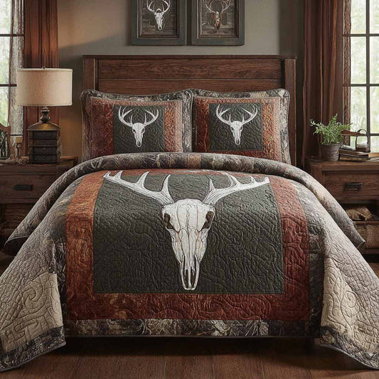 Heritage Hunt 3-Piece Quilted Bedding Set - Single (59" x 70")