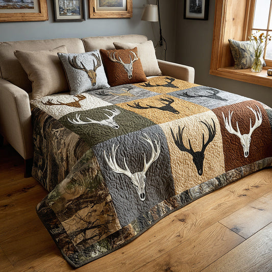 Heritage Stag Field Quilted Blanket - Baby (30" x 40") - Pack 1