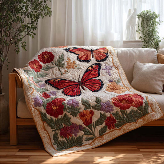 Hibicus Butterfly Quilted Blanket - Baby (30" x 40") - Pack 1