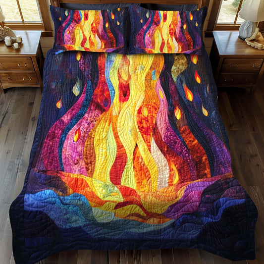 Hidden Glade 3-Piece Quilted Bedding Set - Single (59" x 70")