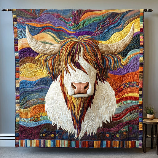 Highland Whimsy Quilted Blanket - Throw (55" x 60")