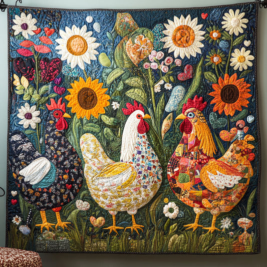 Hilarious Hen Party Quilted Blanket - Throw (55" x 60")