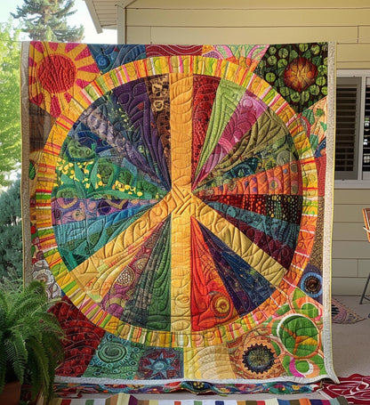 Throw (55'' x 60'') /Hippie Sunbeam Quilted Blanket