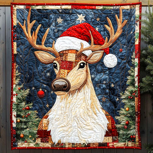 Holiday Antler Majesty Quilted Blanket - Throw (55" x 60")