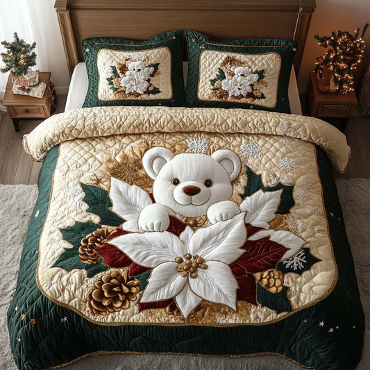 Holiday Cheer 3-Piece Quilted Bedding Set - Single (59" x 70")