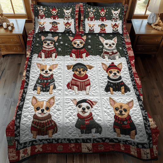 Holiday Chi Delight 3-Piece Quilted Bedding Set - Single (59" x 70")