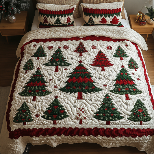 Holiday Grove 3-Piece Quilted Bedding Set - Single (59" x 70")