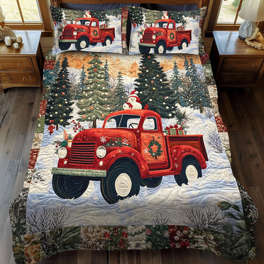Holiday Haul Quilted Bedding Set - Single (59" x 70")