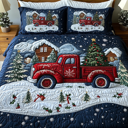 Holiday Hauler 3-Piece Quilted Bedding Set - Single (59" x 70")