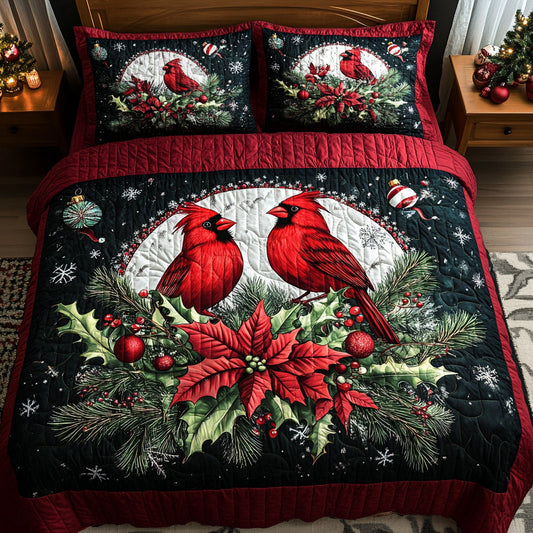 Holiday Haven Quilted Bedding Set - Single (59" x 70")