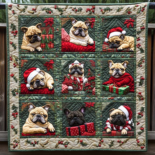 Holiday Joy Quilted Blanket - Throw (55" x 60")