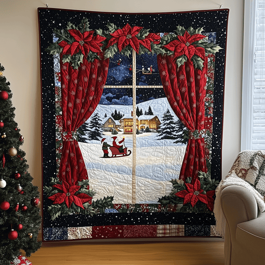 Holiday Night Sky Quilted Blanket - Throw (55" x 60")