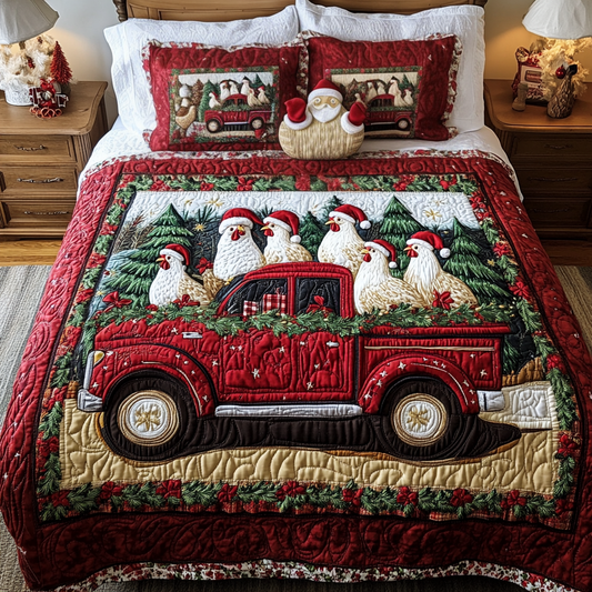 Holiday Ride 3-Piece Quilted Bedding Set - Single (59" x 70")