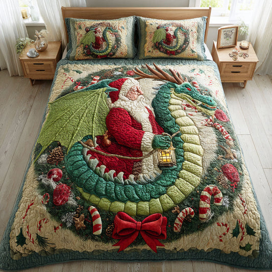 Holiday Scales 3-Piece Quilted Bedding Set - Single (59" x 70")