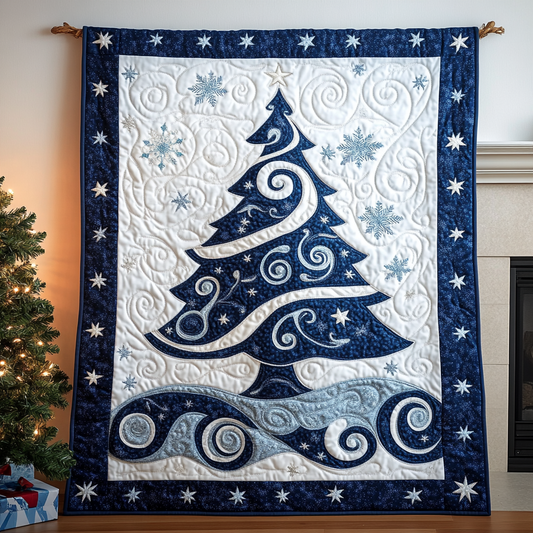Holiday Starry Quilted Blanket - Throw (55" x 60")