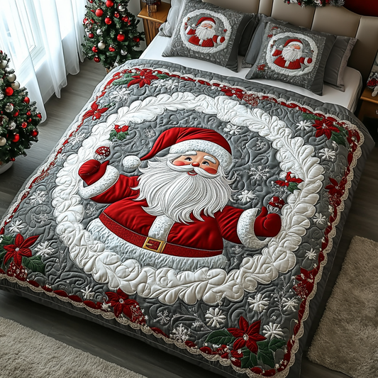Holly Jolly Night Quilted Bedding Set - Single (59" x 70")