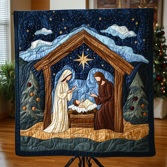 Holy Birth Quilted Blanket - Throw (55" x 60")