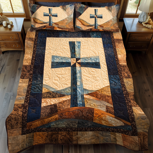 Holy Embrace 3-Piece Quilted Bedding Set - Single (59" x 70")