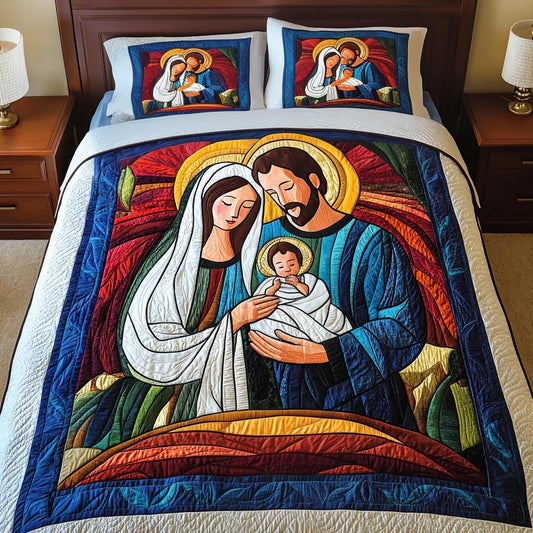 Holy Embrace 3-Piece Quilted Bedding Set - Single (59" x 70")