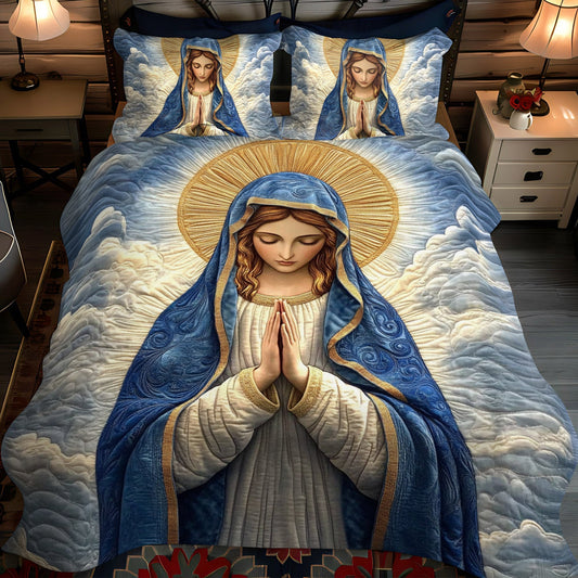 Holy Light 3-Piece Quilted Bedding Set - Single (59" x 70")