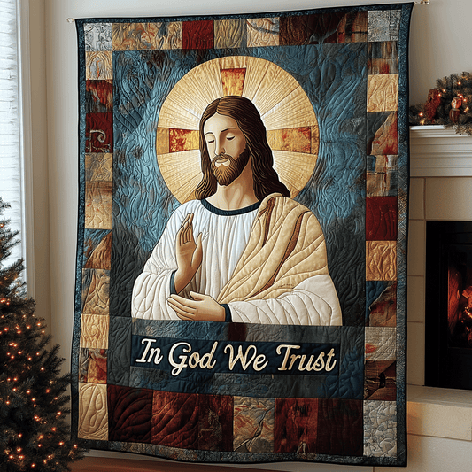 Holy Light Quilted Blanket - Throw (55" x 60")