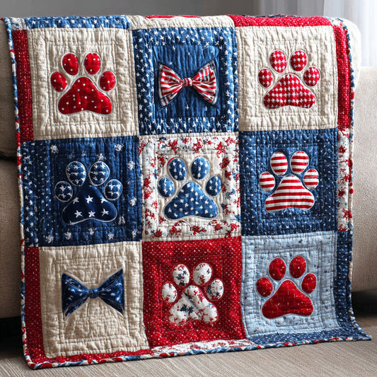Homefront Paws Quilted Blanket - Baby (30" x 40") - Pack 1