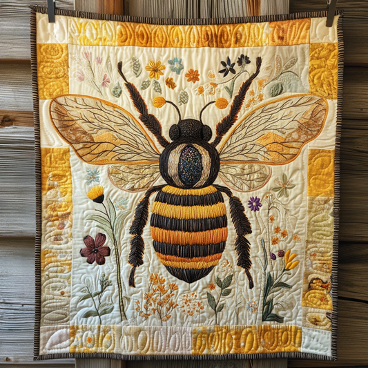 Honeycomb Harmony Quilted Blanket - Throw (55" x 60")