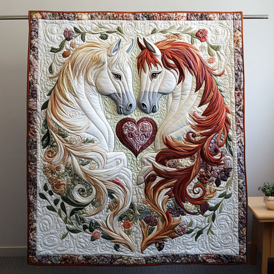 Hoofbeats of the Heart Quilted Blanket - Baby (30" x 40")