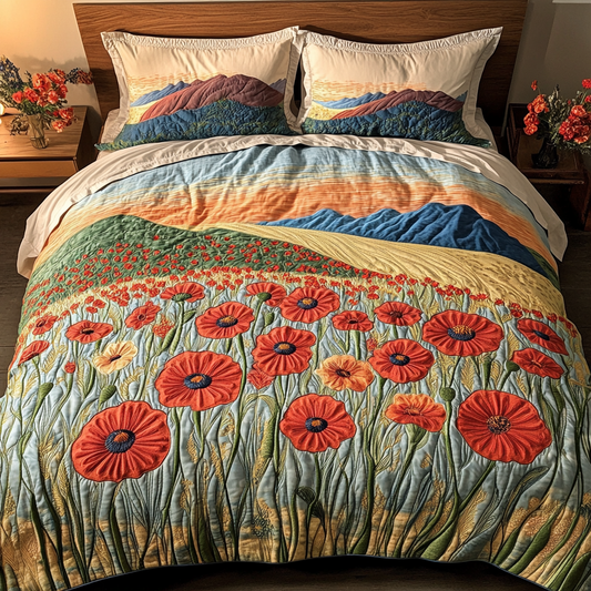 Horizon Hues 3-Piece Quilted Bedding Set - Single (59" x 70")