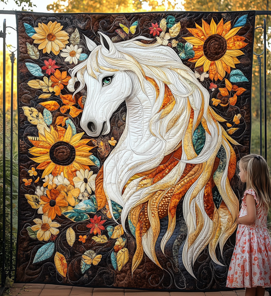 Horse Dream Art Quilt Hanging - Baby (30" x 40")