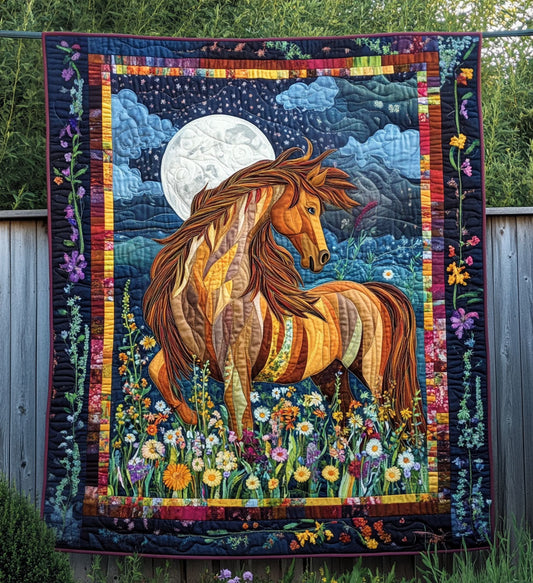 Horse Heartland Quilted Blanket - Throw (55" x 60")