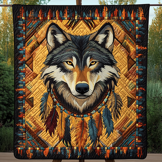 Howl of the Ancients Quilted Blanket - Throw (55" x 60")