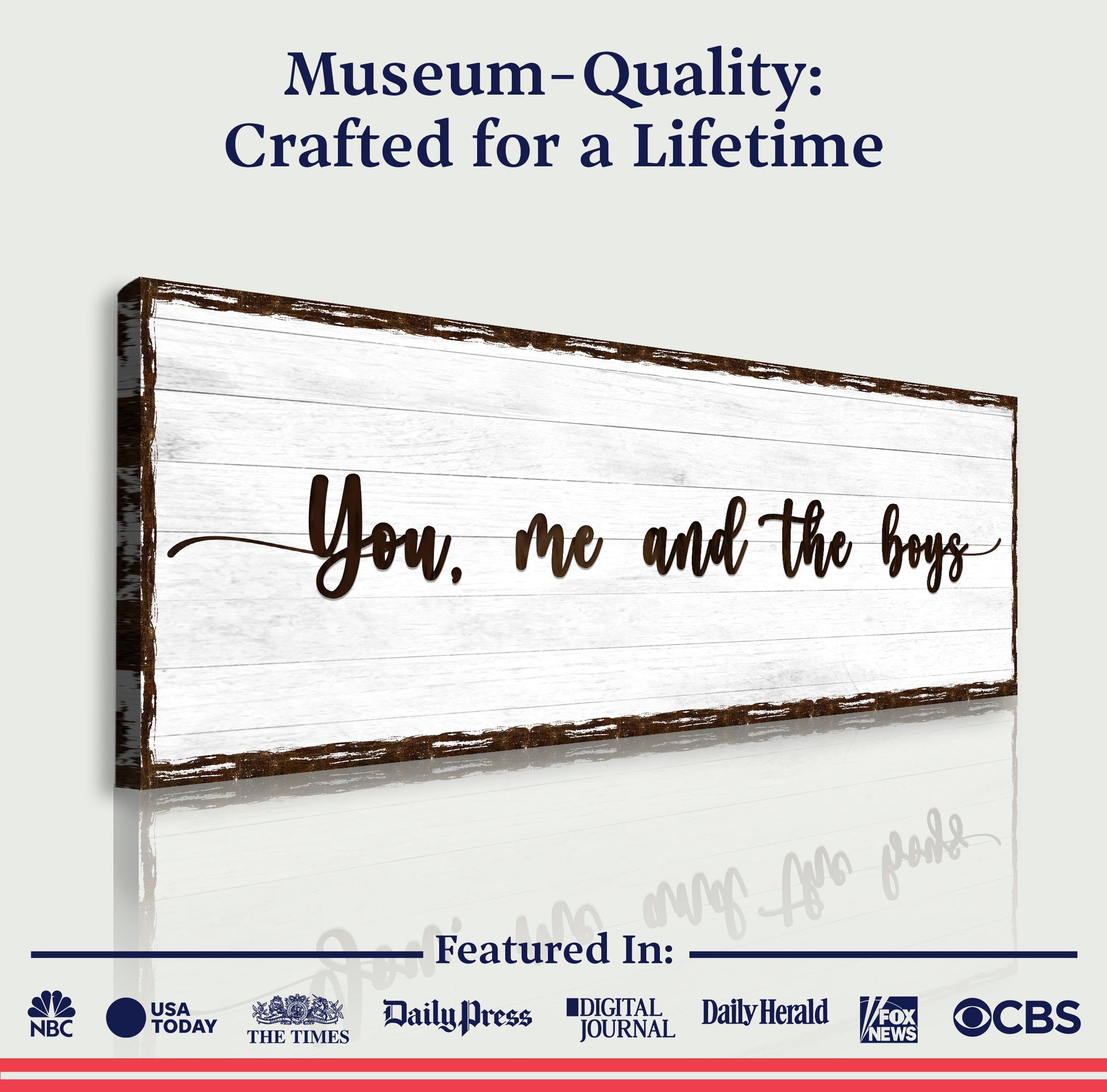 You, Me, And The Boys Family Sign